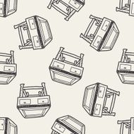 table doodle seamless pattern background N4