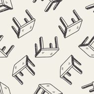 table doodle seamless pattern background N6