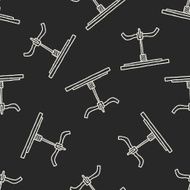 table doodle seamless pattern background N9