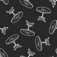 table doodle seamless pattern background N14