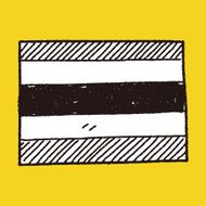 Thailand flag doodle N7