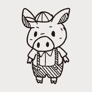 three little pigs doodle N7