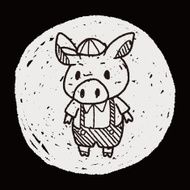 three little pigs doodle N8