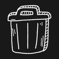 trash can doodle drawing N11
