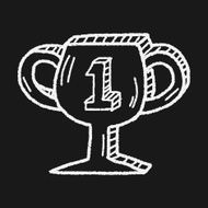Trophy doodle drawing N7
