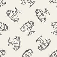 Trophy doodle drawing N10
