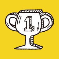 Trophy doodle drawing N12