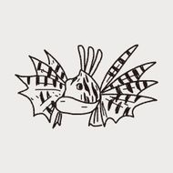 Tropical fish doodle N8