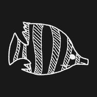 Tropical fish doodle N10