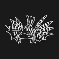 Tropical fish doodle N11