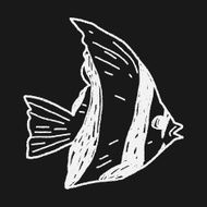Tropical fish doodle N12