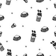seamless background breackfast