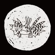 Tropical fish doodle N14
