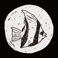 Tropical fish doodle N15