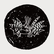 Tropical fish doodle N17