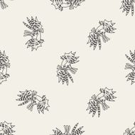Tropical fish doodle seamless pattern background N2