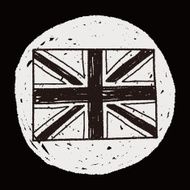 UK flag doodle N5