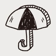 umbrella doodle drawing N22