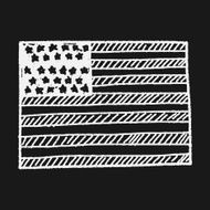 USA flag doodle N4