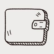 wallet doodle drawing N12