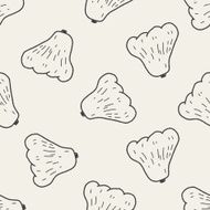 Wax apple doodle seamless pattern background