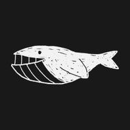 Whale doodle N10