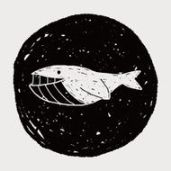 Whale doodle N11