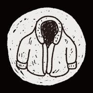 winter coat doodle N5