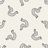 winter scarf doodle seamless pattern background