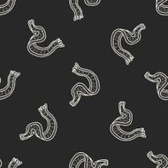 winter scarf doodle seamless pattern background N3