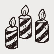 candle doodle N49
