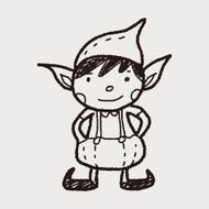 Christmas elf doodle N7
