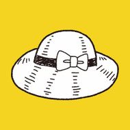 doodle Straw hat N12