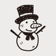 snowman doodle N17