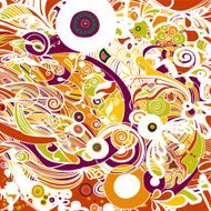 Multicolored patterns Stylish backgrounds with linear doodles scales diagonal wavy