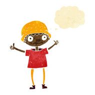 cartoon boy with positive attitude thought bubble N3
