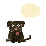 cartoon dog with thought bubble N3