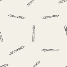 spear doodle seamless pattern background