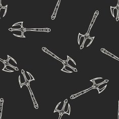 spear doodle seamless pattern background N5