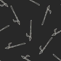 spear doodle seamless pattern background N6