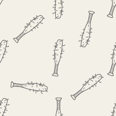 stick doodle seamless pattern background N2
