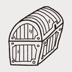 treasure chest doodle N8