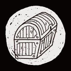 treasure chest doodle N12