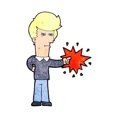 Cartoon Man Pointing N8