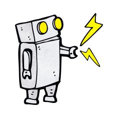 Cartoon Robot N17
