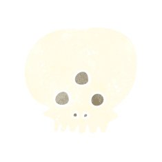 cartoon mystic skull N2