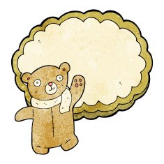 cartoon bear and cloud N2