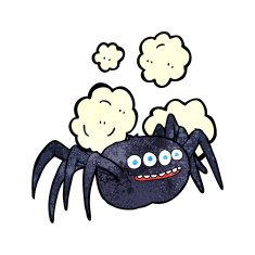 cartoon spooky spider N2