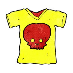cartoon skull tee N2