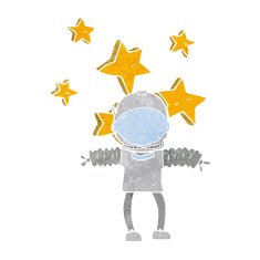 cartoon space man N3